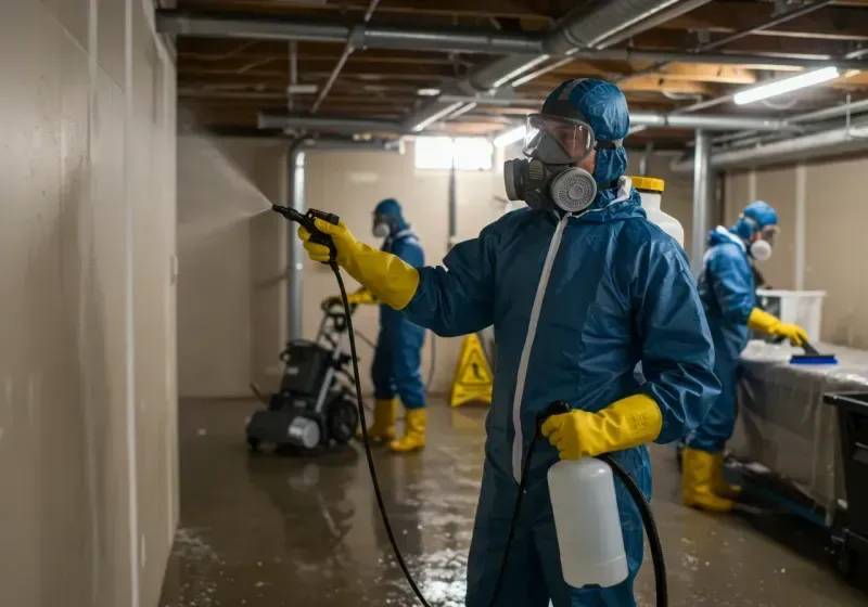 Basement Sanitization and Antimicrobial Treatment process in Koochiching County, MN